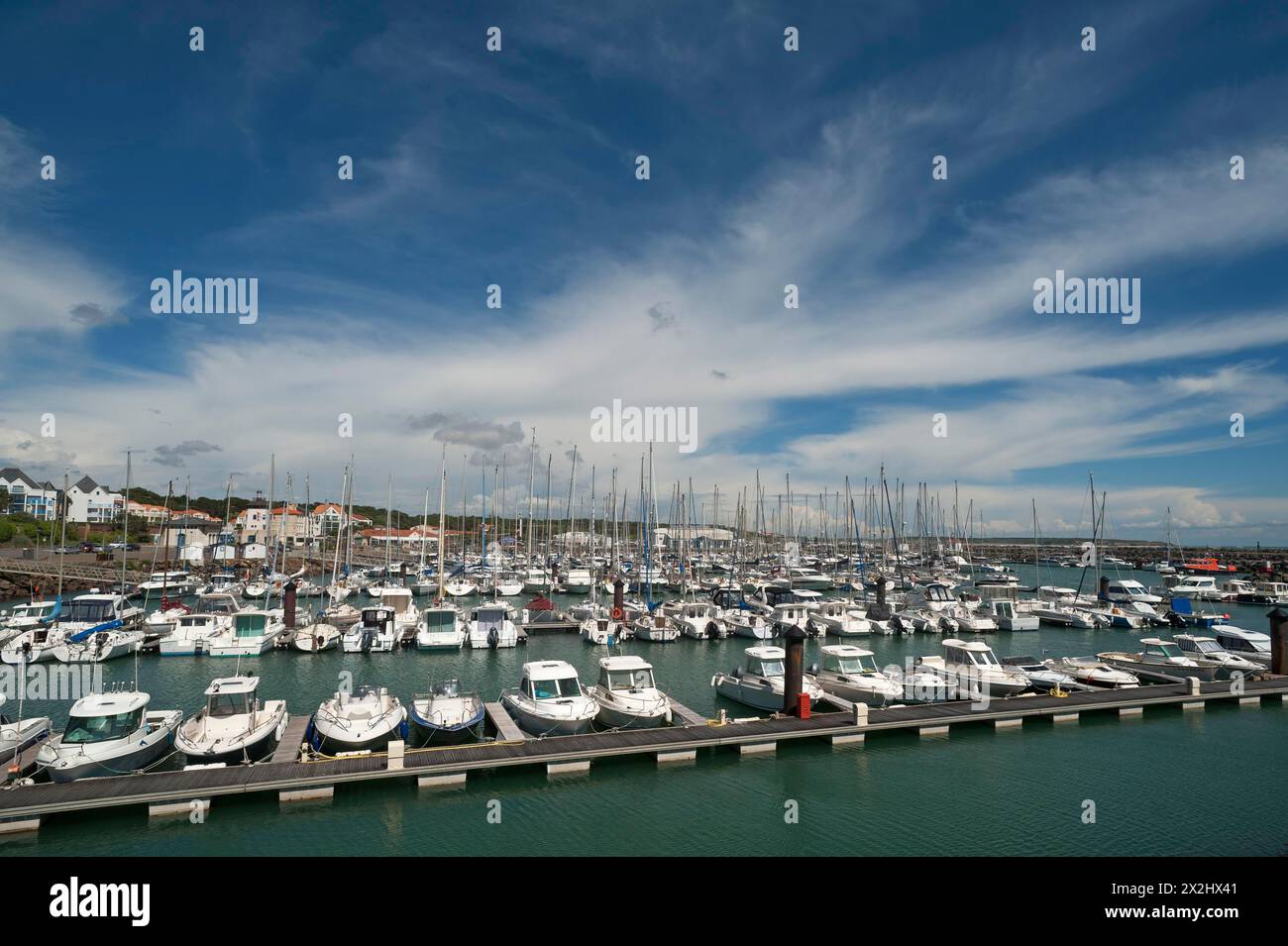 Marina, Port Bourgenay-Talmont Saint Hilaire, Vandee, Frankreich Stockfoto