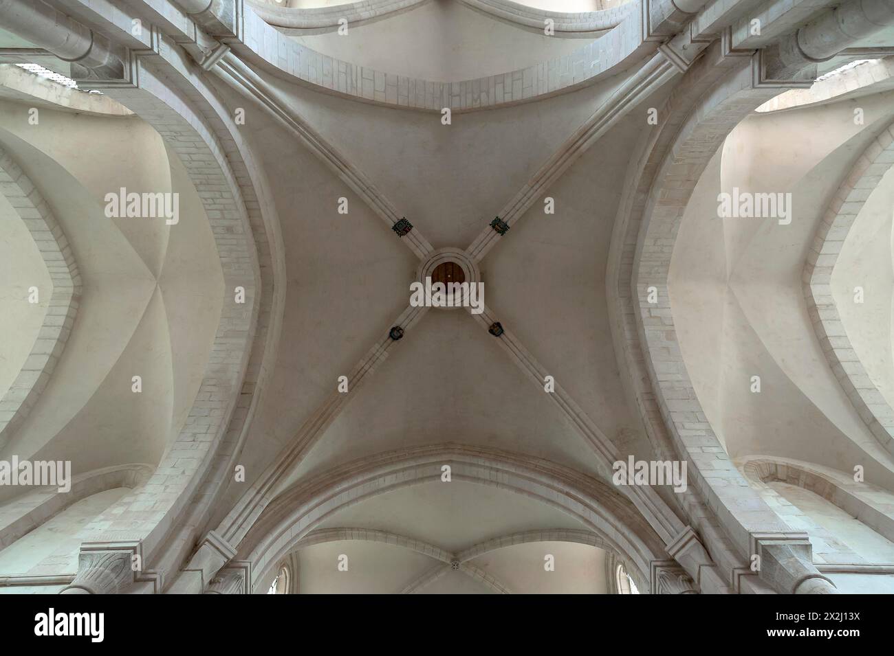 Das Kloster Pontigny wurde 1114 in Pontigny, Bourgogne, Frankreich, gegründet Stockfoto