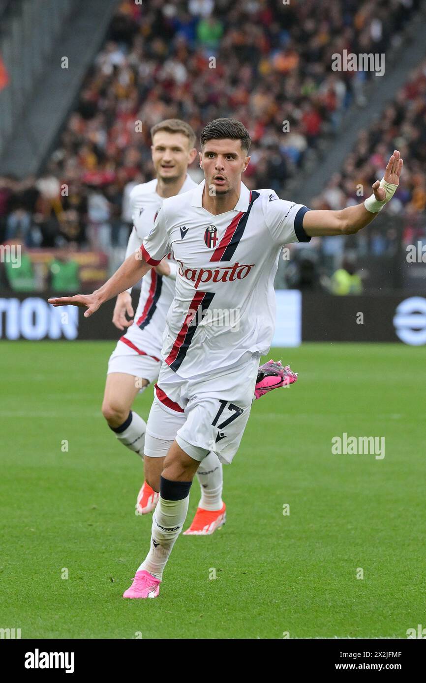 Roma, Italien. 22. April 2024, Stadio Olimpico, Roma, Italien; Fußball