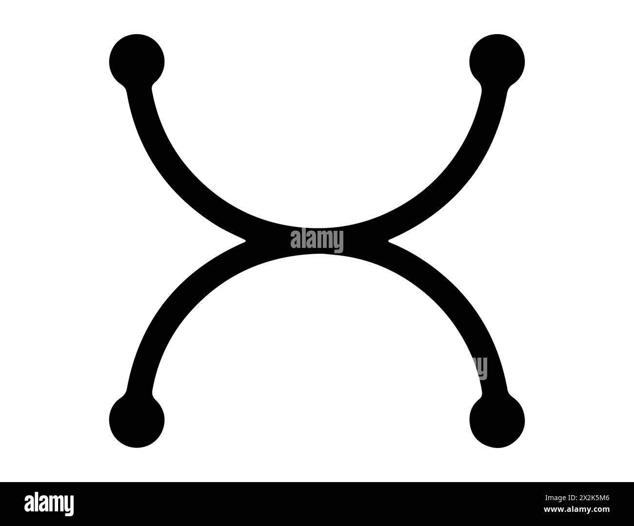 Alchemisches Symbol Silhouette Vektorkunst Stock Vektor