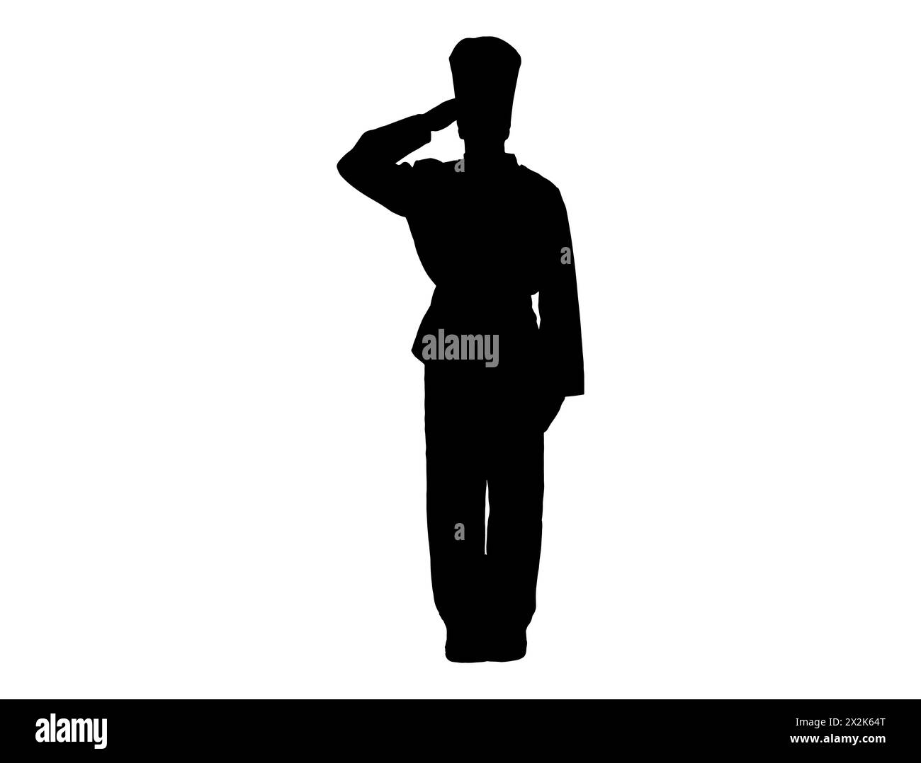 Britische beefeater Soldat Silhouette Vektorkunst Stock Vektor