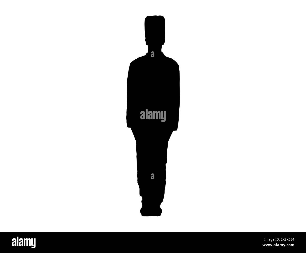 Britische beefeater Soldat Silhouette Vektorkunst Stock Vektor