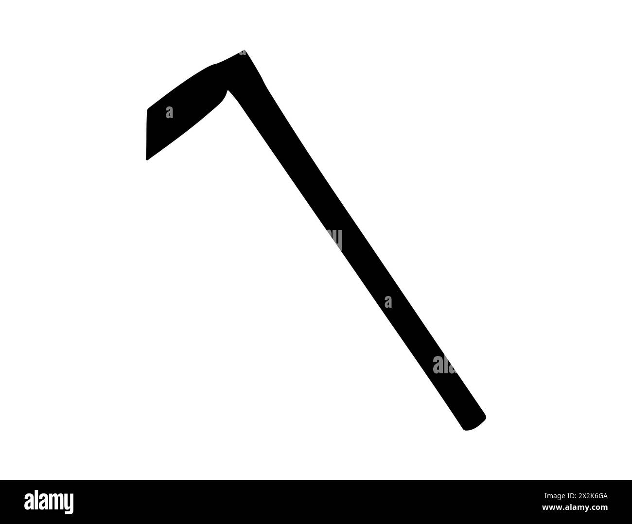 Hacke Silhouette Vektorgrafik Stock Vektor