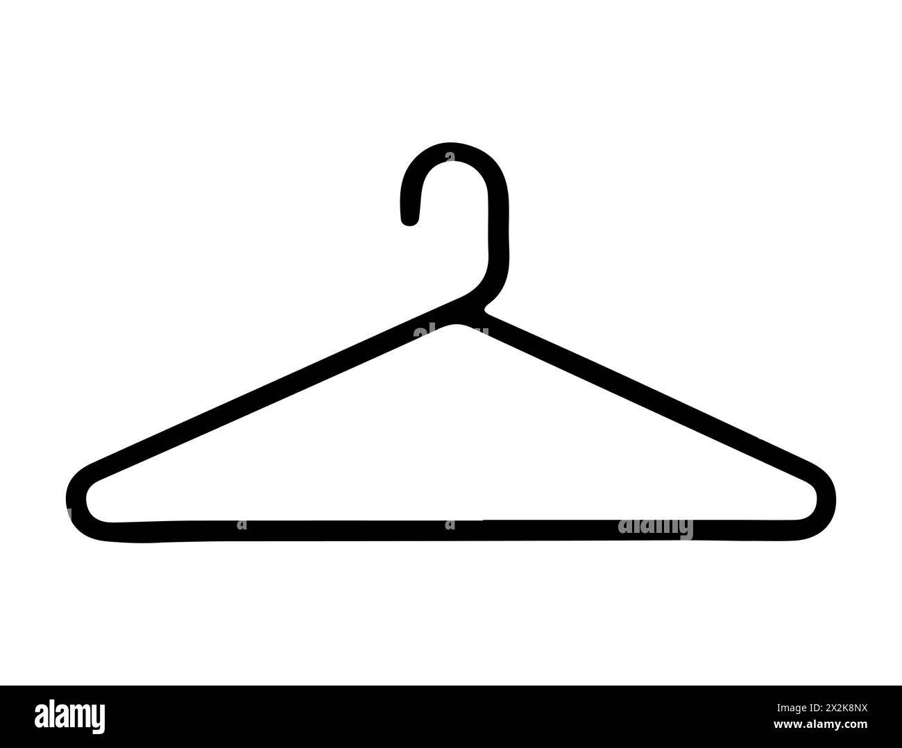 Kleiderbügel Silhouette Vektorkunst Stock Vektor