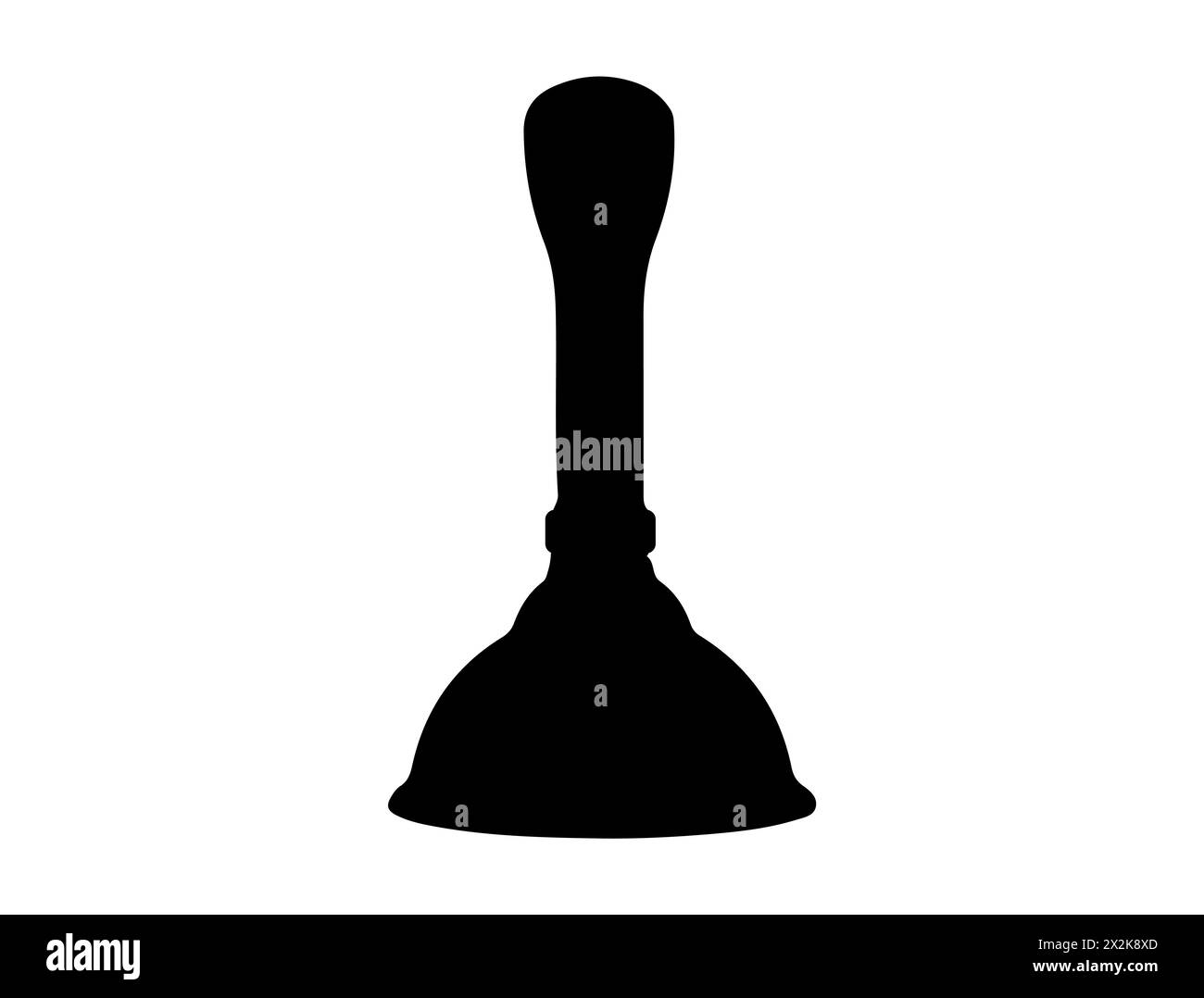 Drain Plunger Silhouette Vektorgrafik Stock Vektor