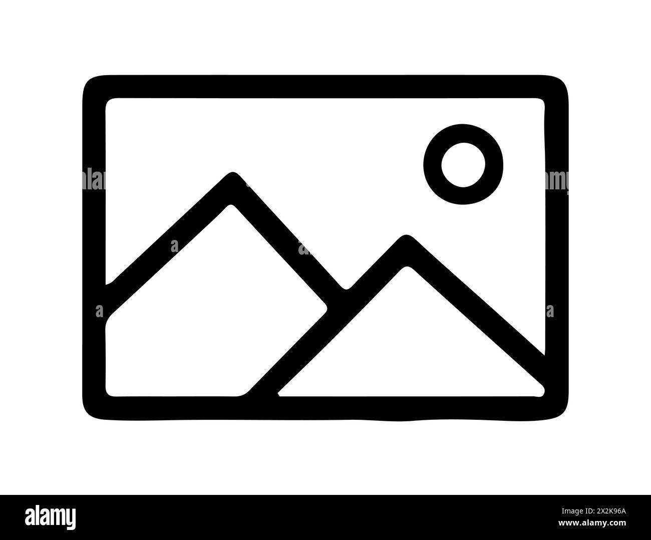 Galerie Icon Silhouette Vektorgrafik Stock Vektor