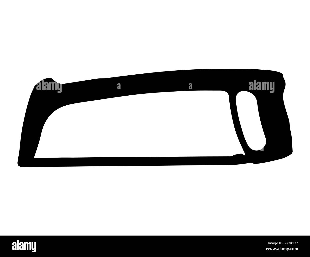 Bügelsäge Silhouette Vektorgrafik Stock Vektor