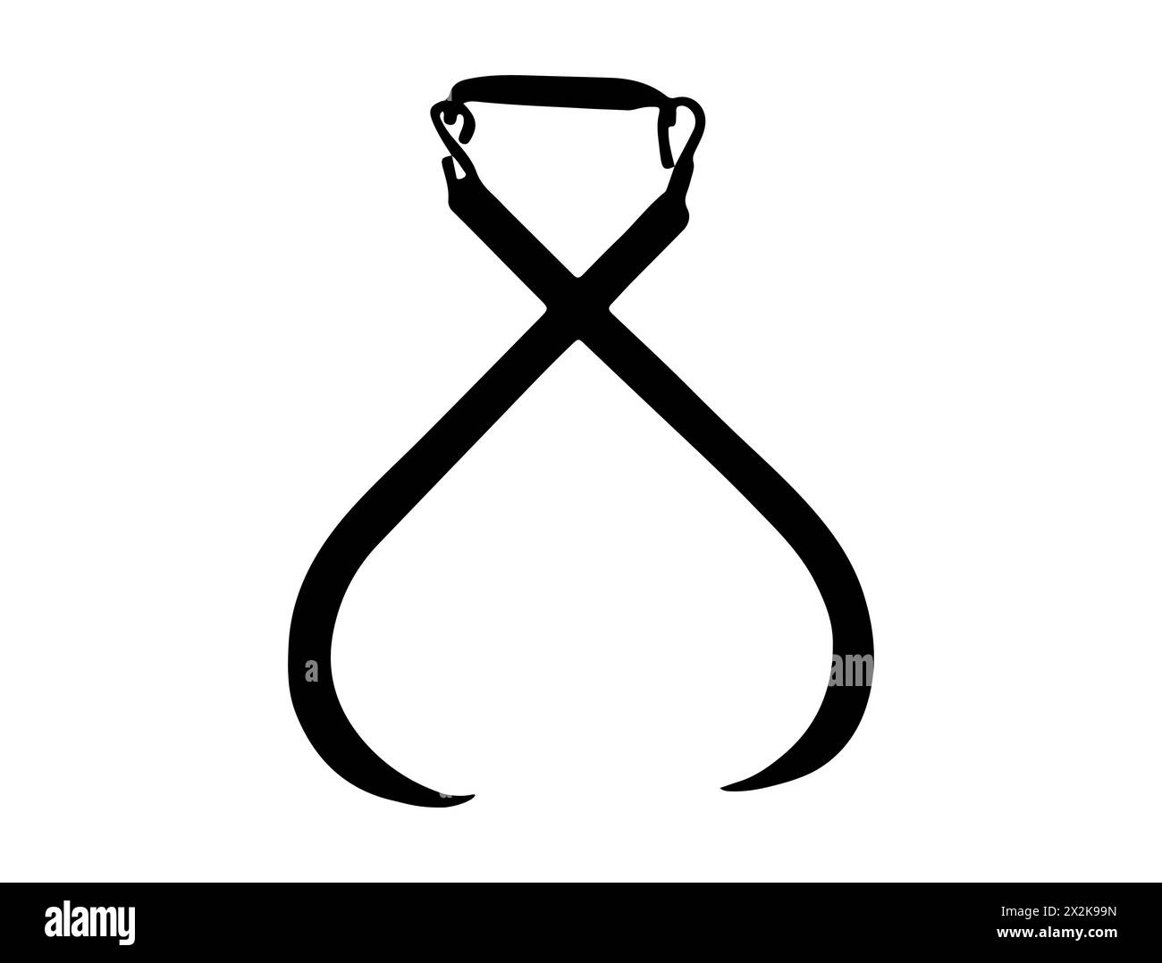 Eiszange Silhouette Vektorkunst Stock Vektor