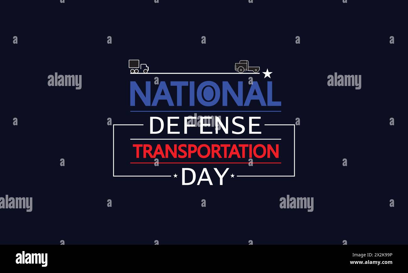 Der Spirit of National Defense Transportation Day wird durch Visual Storytelling festgehalten Stock Vektor