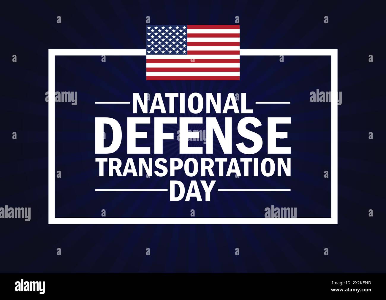 Hintergrundbild zum nationalen Verteidigungstag mit Formen und Typografie, Banner, Karte, Poster, Vorlage. Nationaler Tag Des Transports Der Verteidigung Stock Vektor