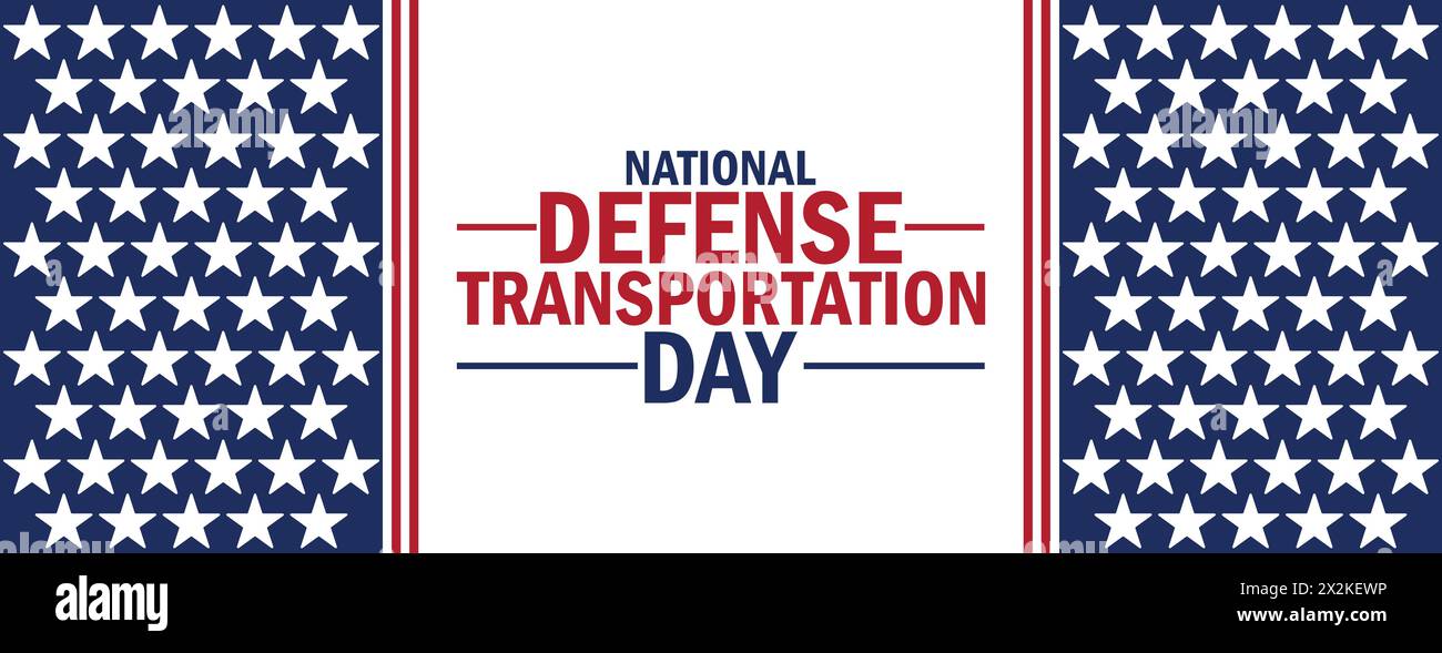 Nationaler Tag Des Transports Der Verteidigung. Geeignet für Grußkarten, Poster und Banner. Vektorabbildung. Stock Vektor