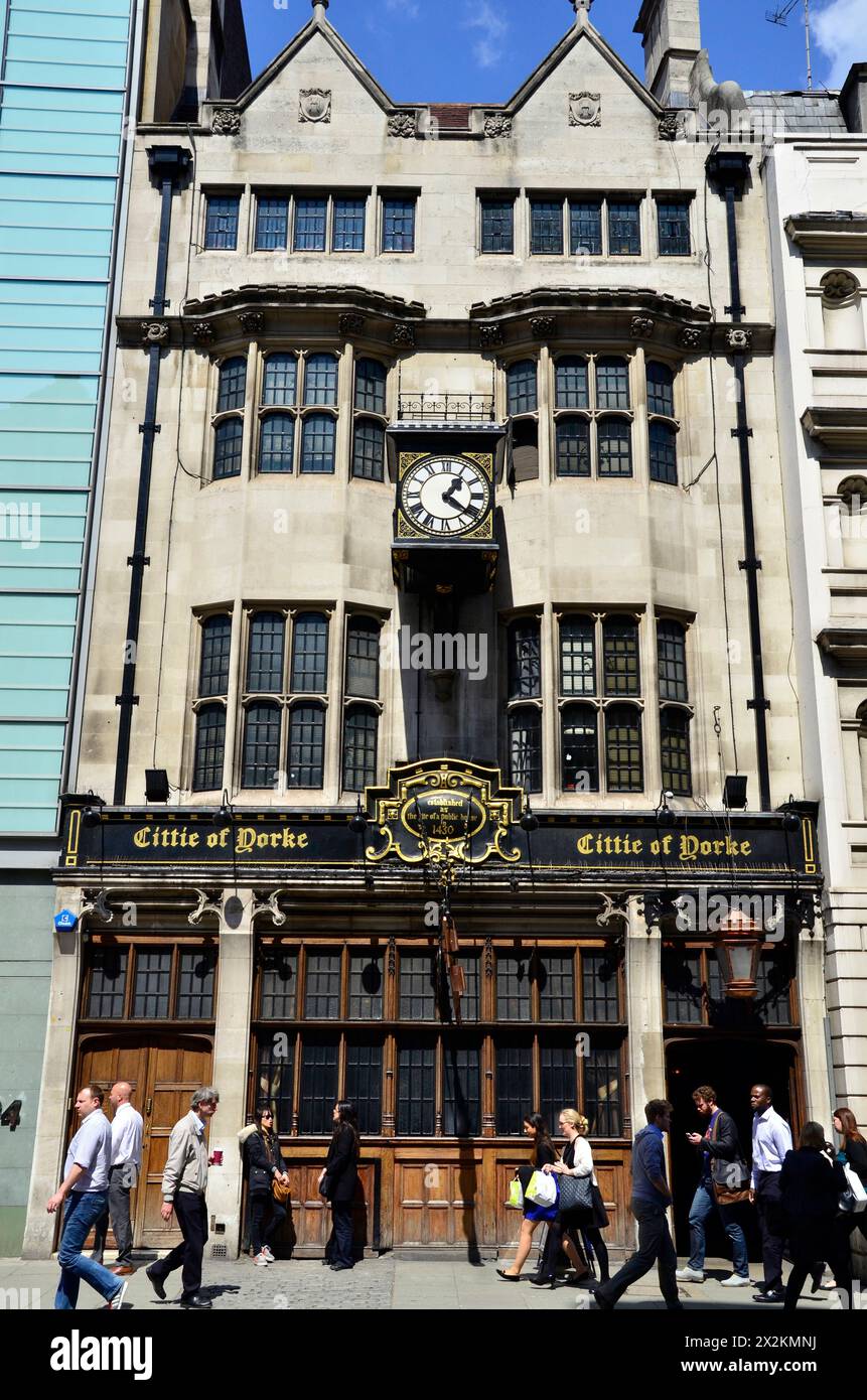 Cittie of Yorke Pub, High Holborn, London Stockfoto