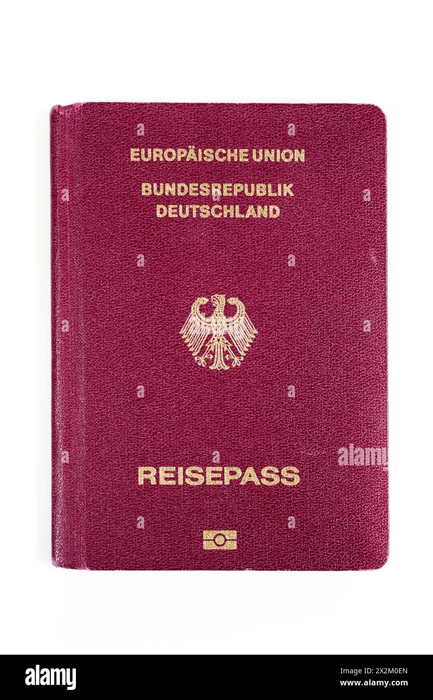 Reisepass der Bundesrepublik Deutschland Stockfoto