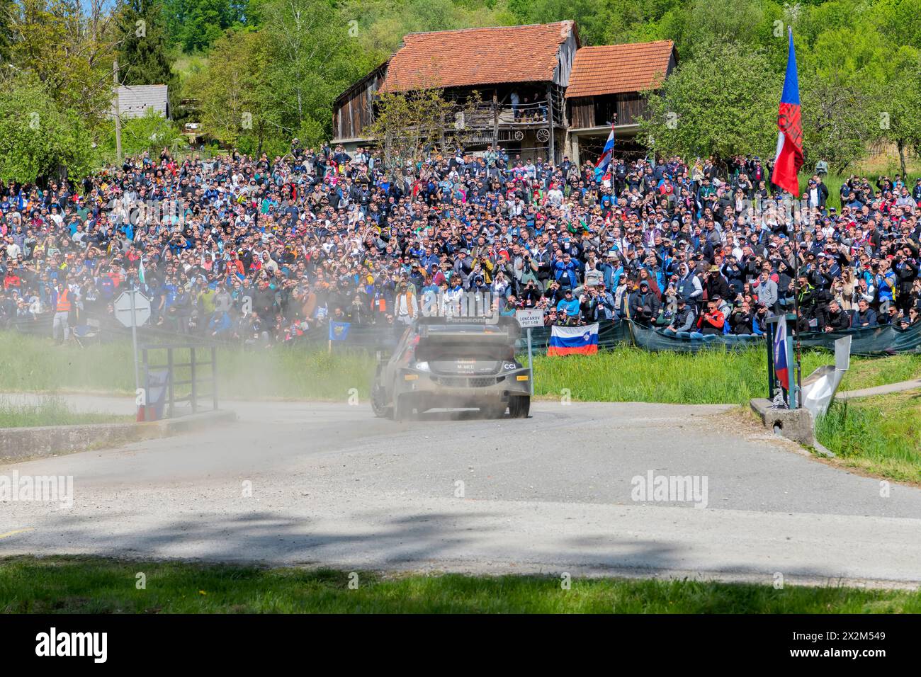 Rallye Kroatien 2024 in Kumrovec, Kroatien Stockfoto