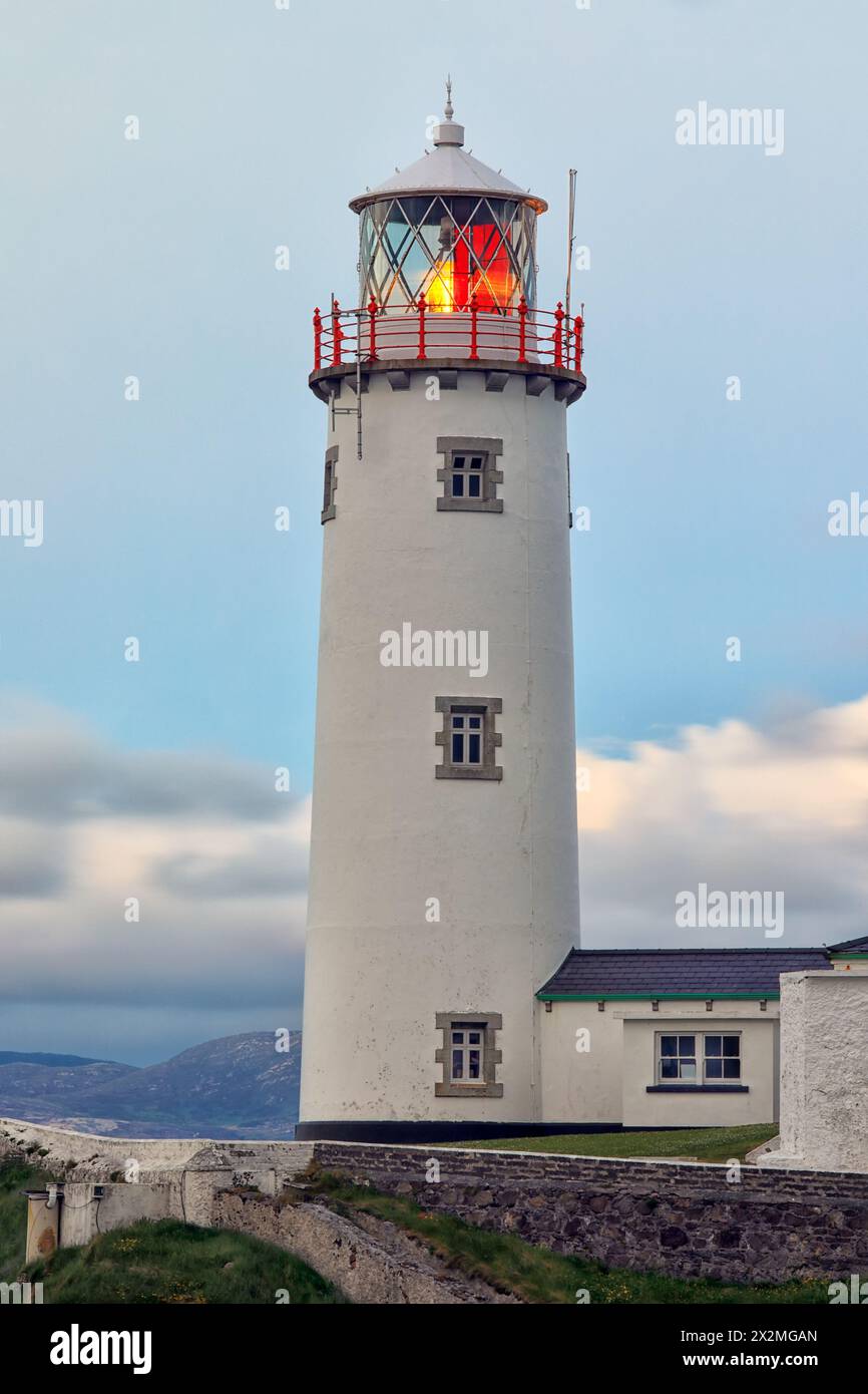 Geografie / Reisen, Irland, County Donegal, Fanad Head, Fanad Head Lighthouse, GEBAUT 1817, ADDITIONAL-RIGHTS-CLEARANCE-INFO-NOT-AVAILABLE Stockfoto