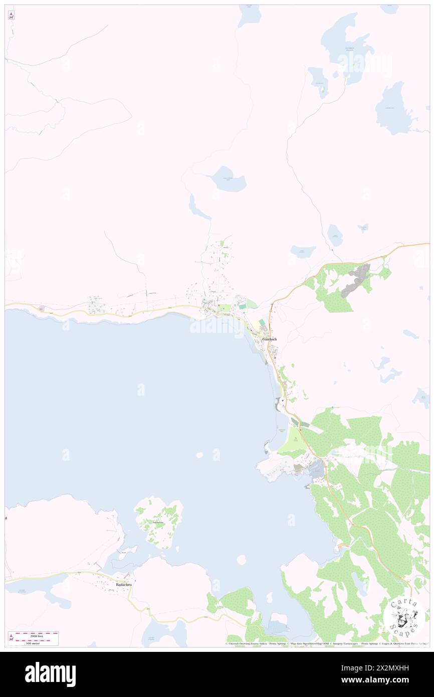 Strath Bay, GB, Vereinigtes Königreich, Schottland, n 57 43' 46''', S 5 42' 9'', Karte, Cartascapes Map, veröffentlicht 2024. Erkunden Sie Cartascapes, eine Karte, die die vielfältigen Landschaften, Kulturen und Ökosysteme der Erde enthüllt. Reisen Sie durch Zeit und Raum und entdecken Sie die Verflechtungen der Vergangenheit, Gegenwart und Zukunft unseres Planeten. Stockfoto