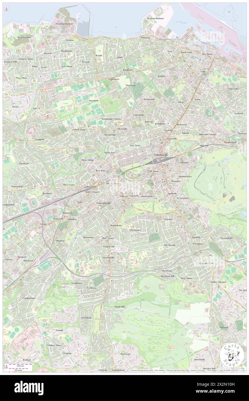 Doubletree by Hilton Hotel Edinburgh City Centre, City of Edinburgh, GB, Vereinigtes Königreich, Schottland, n 55 56' 44'', S 3 12' 12'', Karte, Cartascapes Map, veröffentlicht 2024. Erkunden Sie Cartascapes, eine Karte, die die vielfältigen Landschaften, Kulturen und Ökosysteme der Erde enthüllt. Reisen Sie durch Zeit und Raum und entdecken Sie die Verflechtungen der Vergangenheit, Gegenwart und Zukunft unseres Planeten. Stockfoto