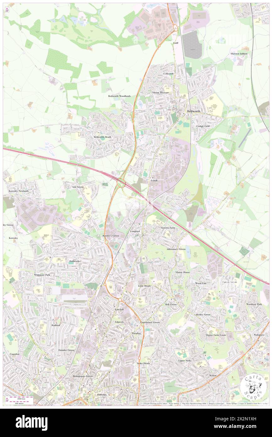 Novotel Coventry M6 J3, Coventry, GB, Großbritannien, England, n 52 27' 28'', S 1 29' 17'', Karte, Cartascapes Map, veröffentlicht 2024. Erkunden Sie Cartascapes, eine Karte, die die vielfältigen Landschaften, Kulturen und Ökosysteme der Erde enthüllt. Reisen Sie durch Zeit und Raum und entdecken Sie die Verflechtungen der Vergangenheit, Gegenwart und Zukunft unseres Planeten. Stockfoto