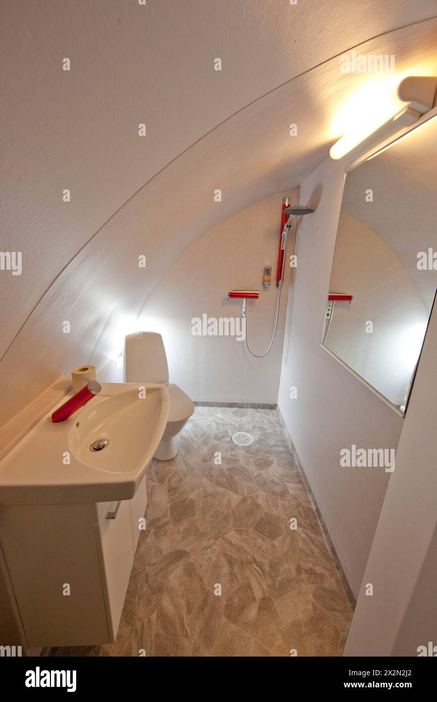 JUMBO-HOTEL IN EINER STILLGELEGTEN BOEING 747 IN STOCKHOLM Stockfoto