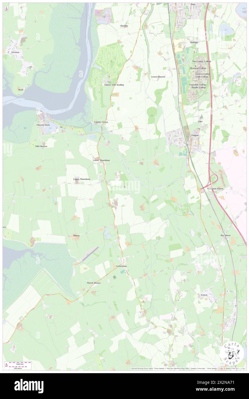 SS Thomas and Elizabeth Roman Catholic Church, Lancashire, GB, Vereinigtes Königreich, England, n 53 58' 55'', S 2 48' 58'', Karte, Cartascapes Map, veröffentlicht 2024. Erkunden Sie Cartascapes, eine Karte, die die vielfältigen Landschaften, Kulturen und Ökosysteme der Erde enthüllt. Reisen Sie durch Zeit und Raum und entdecken Sie die Verflechtungen der Vergangenheit, Gegenwart und Zukunft unseres Planeten. Stockfoto