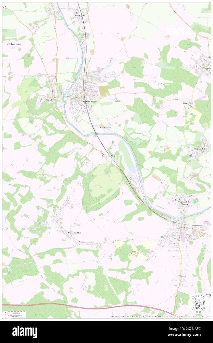 Lower Basildon, West Berkshire, GB, Vereinigtes Königreich, England, n 51 30' 13'', S 1 7' 22'', Karte, Cartascapes Map, veröffentlicht 2024. Erkunden Sie Cartascapes, eine Karte, die die vielfältigen Landschaften, Kulturen und Ökosysteme der Erde enthüllt. Reisen Sie durch Zeit und Raum und entdecken Sie die Verflechtungen der Vergangenheit, Gegenwart und Zukunft unseres Planeten. Stockfoto