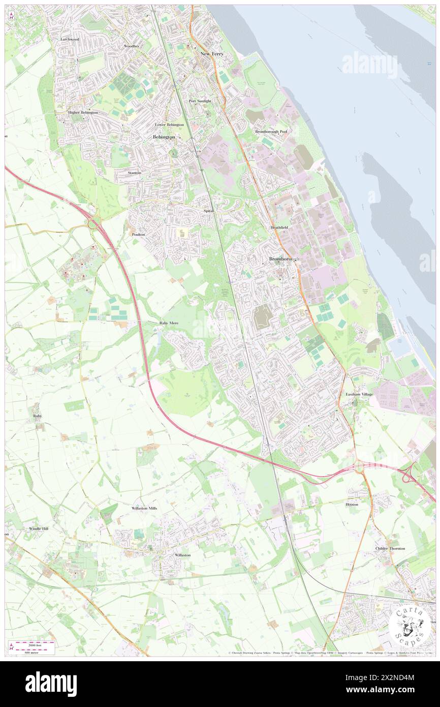 The Dibbinsdale Inn, Metropolitan Borough of Wirral, GB, Vereinigtes Königreich, England, N 53 19' 23'', S 2 59' 32'', Karte, Cartascapes Map, veröffentlicht 2024. Erkunden Sie Cartascapes, eine Karte, die die vielfältigen Landschaften, Kulturen und Ökosysteme der Erde enthüllt. Reisen Sie durch Zeit und Raum und entdecken Sie die Verflechtungen der Vergangenheit, Gegenwart und Zukunft unseres Planeten. Stockfoto