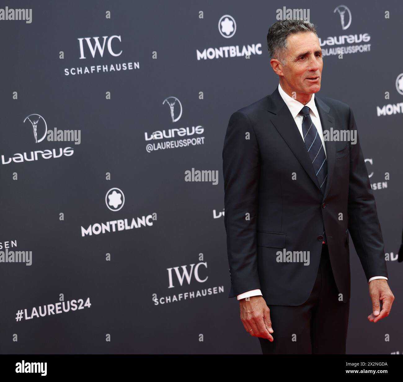 Madrid, Spanien. April 2024. Miguel Indurain nahm an den Laureus World Sports Awards 2024 Teil. Bilddatum: Montag, 22. April 2024. Quelle: Isabel Infantes/Empics/Alamy Live News Stockfoto