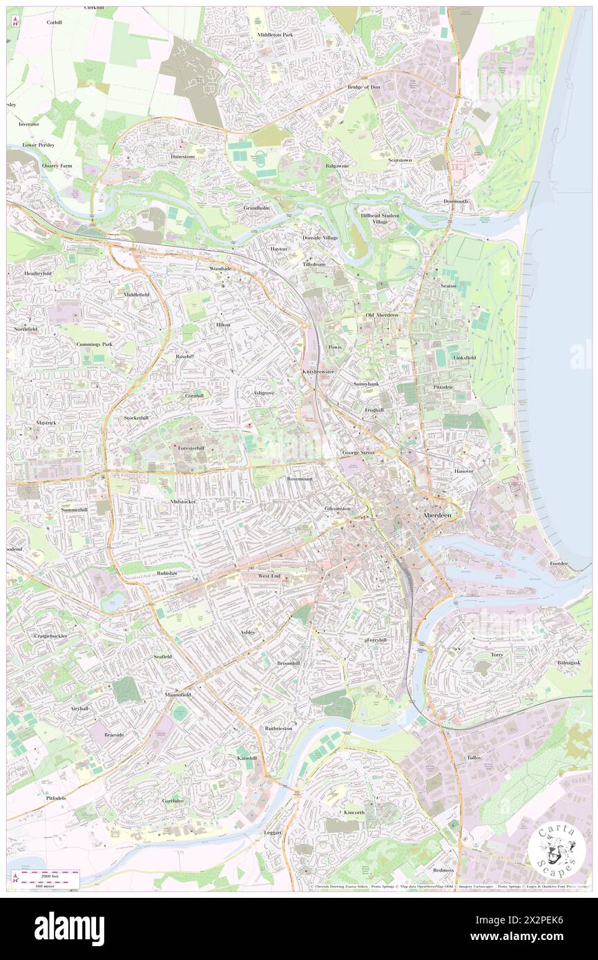 Cornhill Hospital, Aberdeen City, GB, Vereinigtes Königreich, Schottland, n 57 9' 15'', S 2 6' 59'', Karte, Cartascapes Map, veröffentlicht 2024. Erkunden Sie Cartascapes, eine Karte, die die vielfältigen Landschaften, Kulturen und Ökosysteme der Erde enthüllt. Reisen Sie durch Zeit und Raum und entdecken Sie die Verflechtungen der Vergangenheit, Gegenwart und Zukunft unseres Planeten. Stockfoto