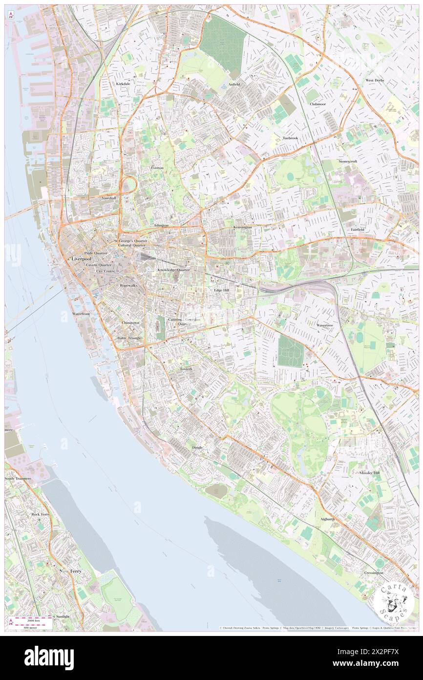 Liverpool Women's NHS Foundation Trust, Liverpool, GB, Vereinigtes Königreich, England, n 53 23' 54'', S 2 57' 35'', Karte, Cartascapes Map, veröffentlicht 2024. Erkunden Sie Cartascapes, eine Karte, die die vielfältigen Landschaften, Kulturen und Ökosysteme der Erde enthüllt. Reisen Sie durch Zeit und Raum und entdecken Sie die Verflechtungen der Vergangenheit, Gegenwart und Zukunft unseres Planeten. Stockfoto