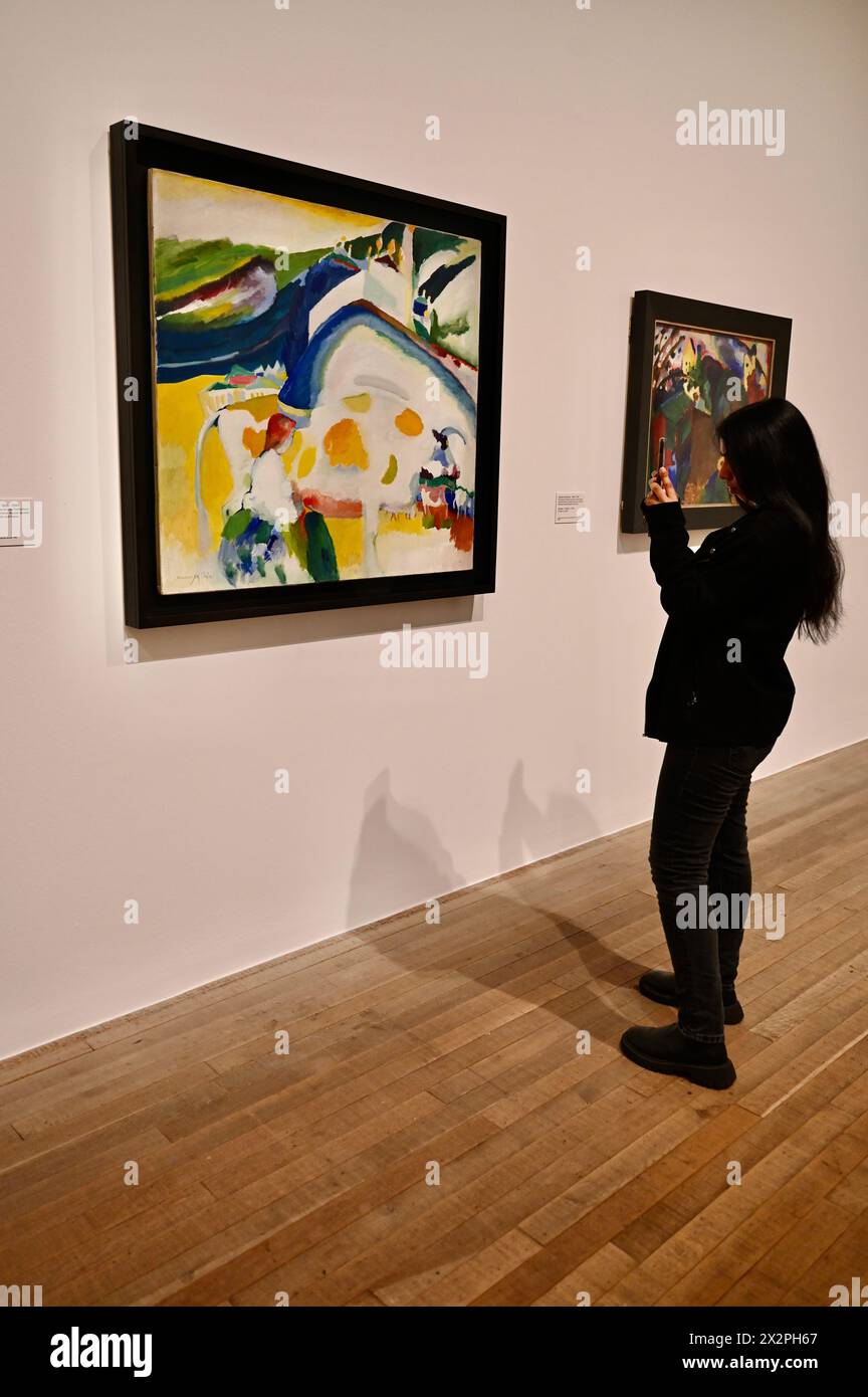 London, Großbritannien. Expressionisten, Kandinsky, Munter und Blue Rider. Presseschau für die neue Ausstellung im Tate Modern vom 25. April bis 20. Oktober 2024. Quelle: michael melia/Alamy Live News Stockfoto