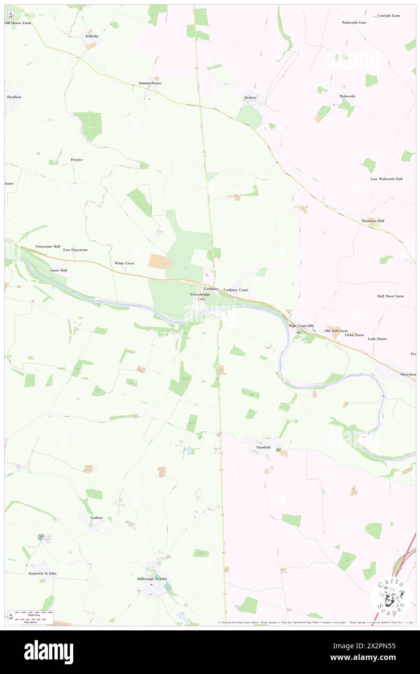 The George Hotel, North Yorkshire, GB, Vereinigtes Königreich, England, n 54 32' 3'', S 1 40' 26'', Karte, Cartascapes Map, veröffentlicht 2024. Erkunden Sie Cartascapes, eine Karte, die die vielfältigen Landschaften, Kulturen und Ökosysteme der Erde enthüllt. Reisen Sie durch Zeit und Raum und entdecken Sie die Verflechtungen der Vergangenheit, Gegenwart und Zukunft unseres Planeten. Stockfoto