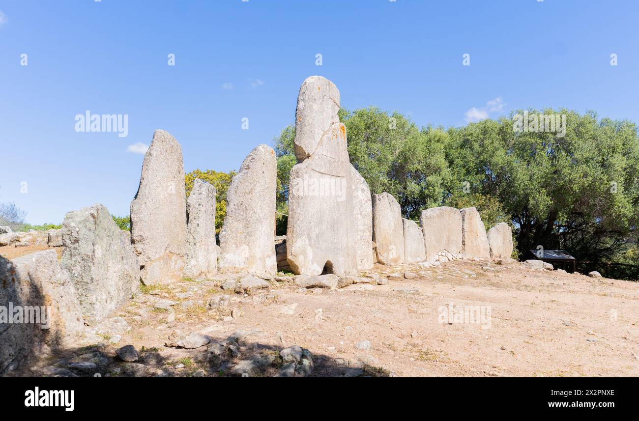 Riesengruft von Li lolghi arzachena und Li muri Nekropolis Stockfoto