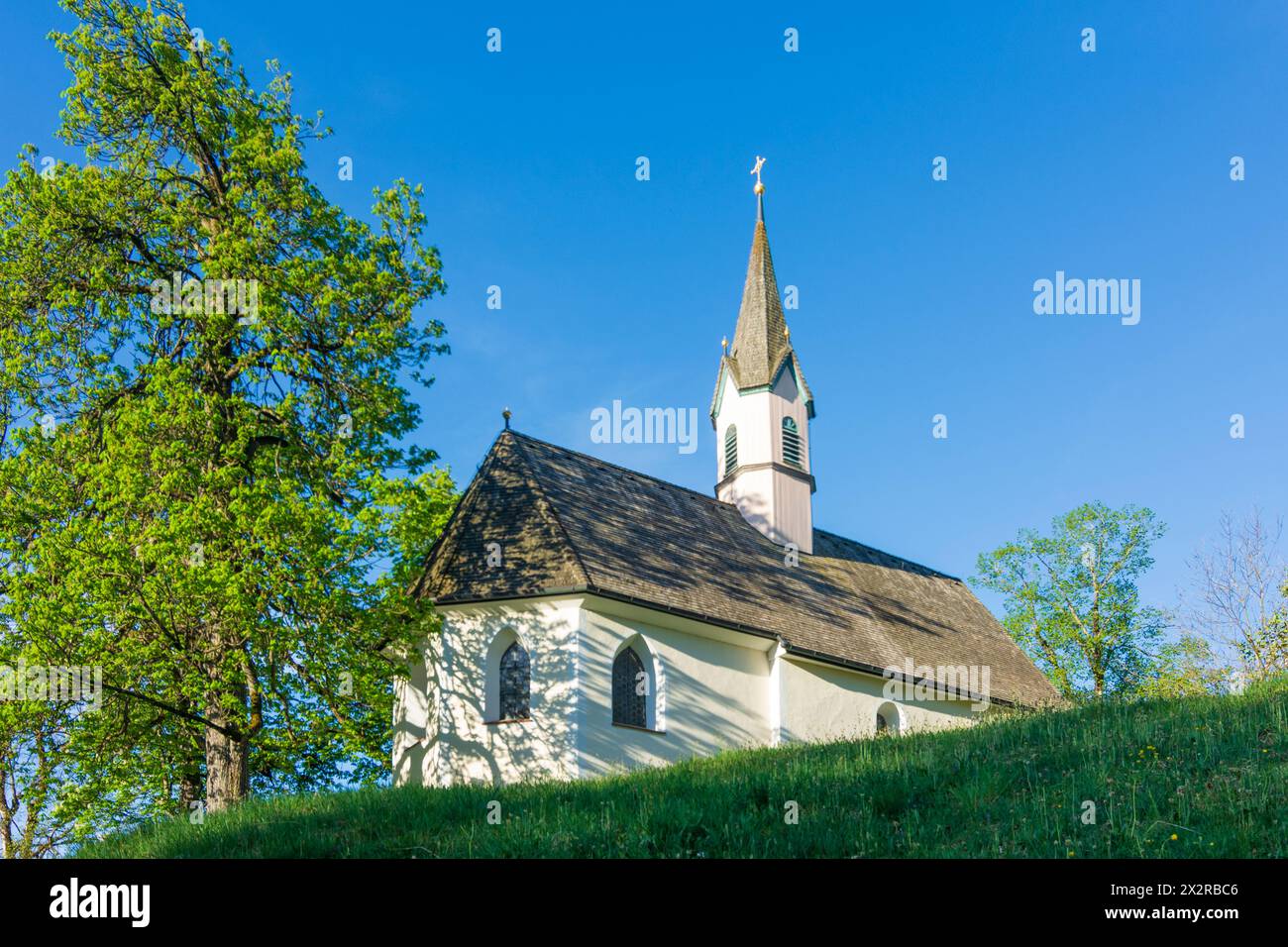 Schliersee: Kapelle St. Georg in Oberbayern, Tegernsee Schliersee, Oberbayern, Bayern, Bayern, Deutschland Stockfoto