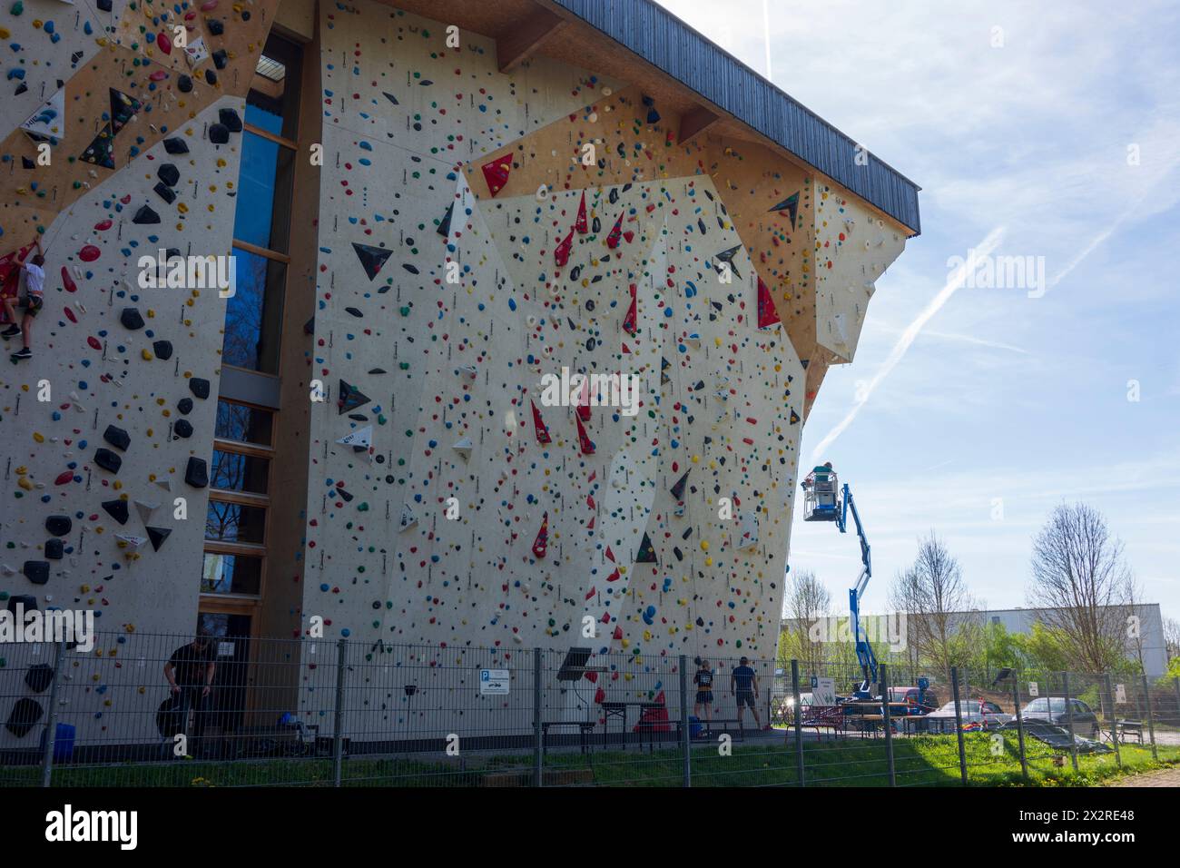 Weyarn: Kletterhalle Z in Oberbayern, Tegernsee Schliersee, Oberbayern, Bayern, Bayern, Deutschland Stockfoto