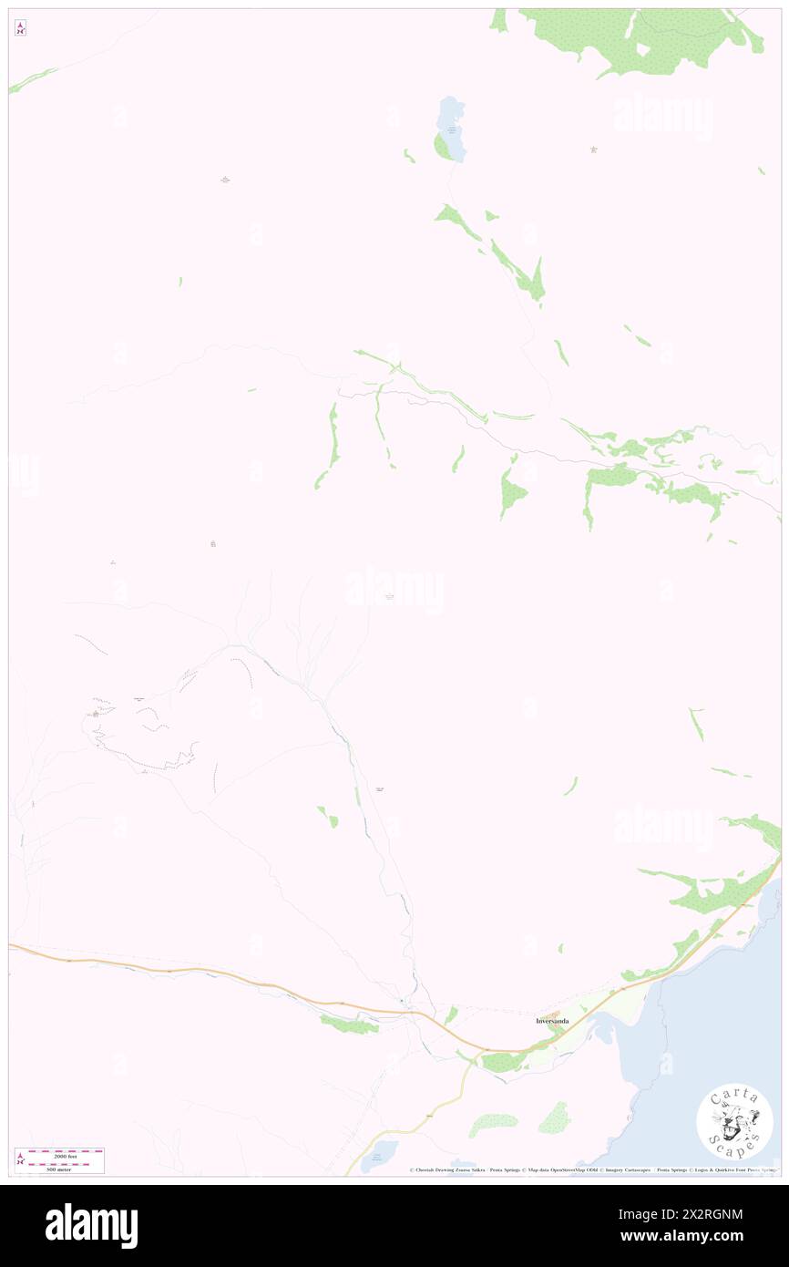 Sgorr Mhic Eacharna, Highland, GB, Vereinigtes Königreich, Schottland, n 56 42' 46'', S 5 23' 9'', Karte, Cartascapes Map, veröffentlicht 2024. Erkunden Sie Cartascapes, eine Karte, die die vielfältigen Landschaften, Kulturen und Ökosysteme der Erde enthüllt. Reisen Sie durch Zeit und Raum und entdecken Sie die Verflechtungen der Vergangenheit, Gegenwart und Zukunft unseres Planeten. Stockfoto