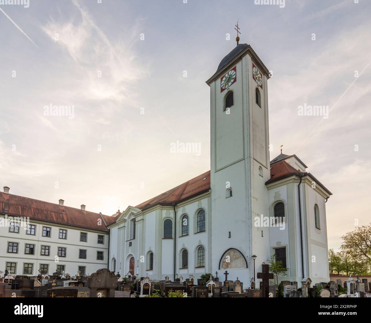 Rott am Inn: Kloster Rott in Oberbayern, Chiemsee Alpenland, Oberbayern, Bayern, Bayern, Deutschland Stockfoto