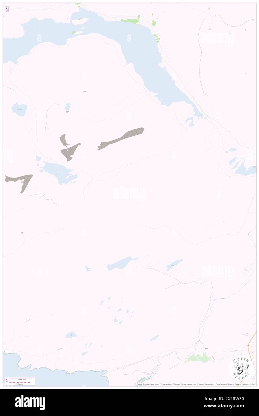 Beinn Tarsuinn, Highland, GB, Vereinigtes Königreich, Schottland, n 57 59' 39'', S 5 10' 58'', Karte, Cartascapes Map, veröffentlicht 2024. Erkunden Sie Cartascapes, eine Karte, die die vielfältigen Landschaften, Kulturen und Ökosysteme der Erde enthüllt. Reisen Sie durch Zeit und Raum und entdecken Sie die Verflechtungen der Vergangenheit, Gegenwart und Zukunft unseres Planeten. Stockfoto