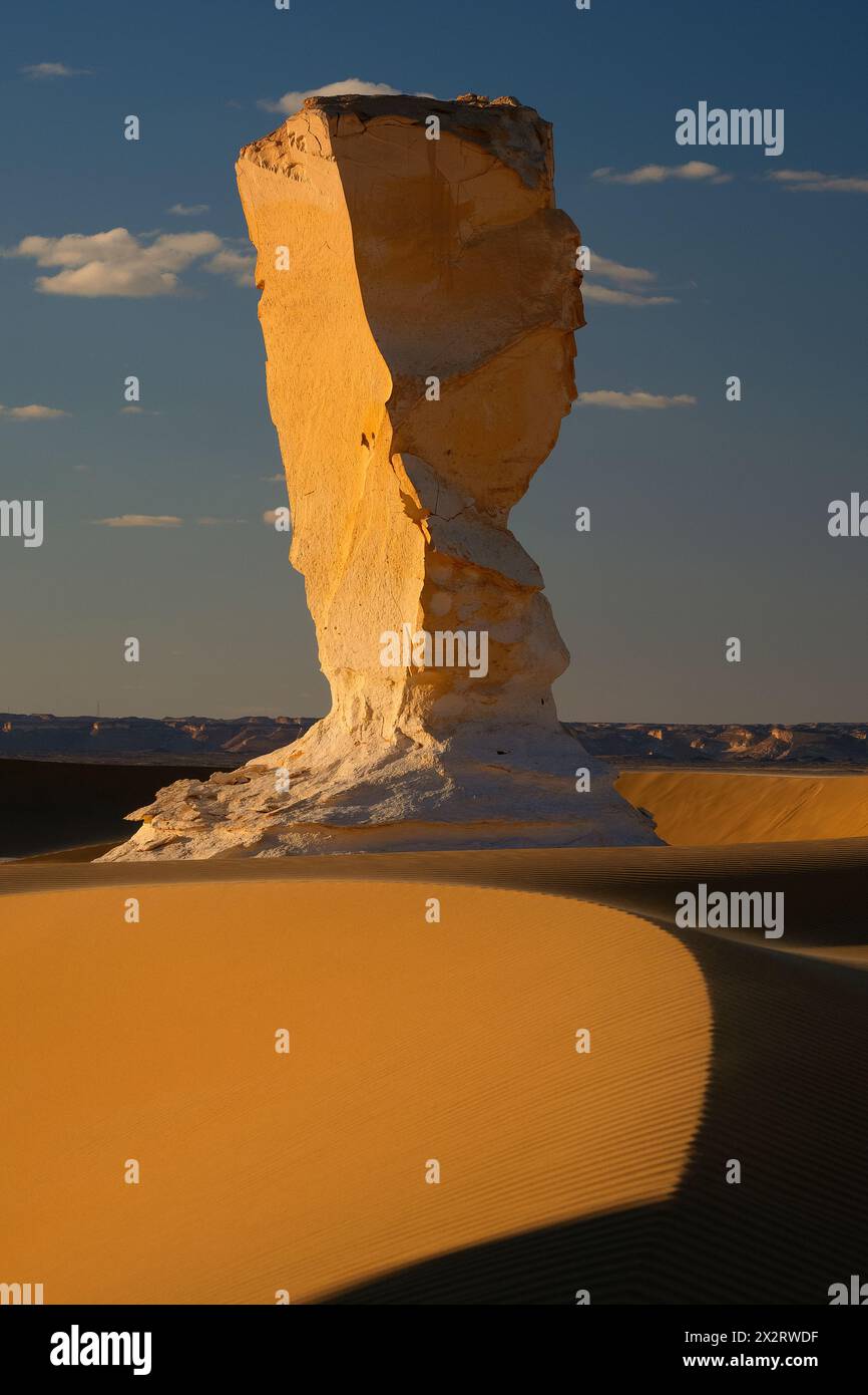 Kalksteinbildung in der Sahara, Ägypten Stockfoto