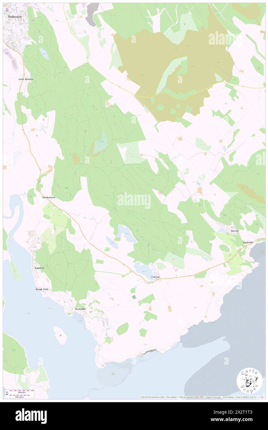 Ironhash Hill, Dumfries and Galloway, GB, Vereinigtes Königreich, Schottland, n 54 53' 23'', S 3 46' 27'', Karte, Cartascapes Map, veröffentlicht 2024. Erkunden Sie Cartascapes, eine Karte, die die vielfältigen Landschaften, Kulturen und Ökosysteme der Erde enthüllt. Reisen Sie durch Zeit und Raum und entdecken Sie die Verflechtungen der Vergangenheit, Gegenwart und Zukunft unseres Planeten. Stockfoto