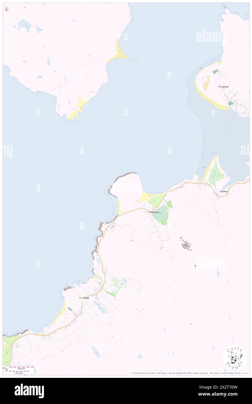 Clach Mhic Leoid, Eilean Siar, GB, Vereinigtes Königreich, Schottland, n 57 51' 57'', S 6 59' 22'', Karte, Cartascapes Map, veröffentlicht 2024. Erkunden Sie Cartascapes, eine Karte, die die vielfältigen Landschaften, Kulturen und Ökosysteme der Erde enthüllt. Reisen Sie durch Zeit und Raum und entdecken Sie die Verflechtungen der Vergangenheit, Gegenwart und Zukunft unseres Planeten. Stockfoto