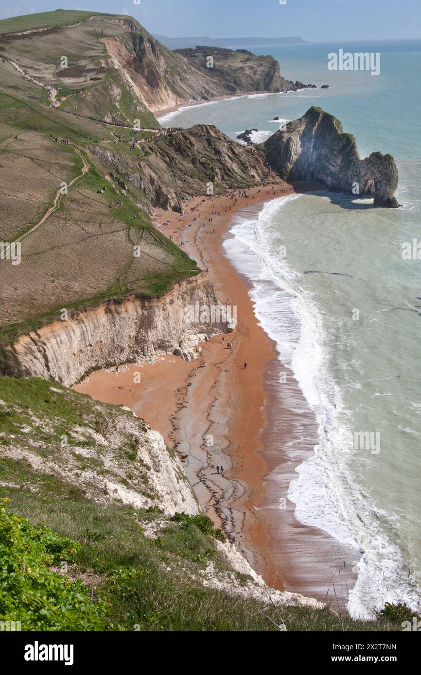 West Lulworth und Durdle Door, Isle of Purbeck, Dorset, England Stockfoto