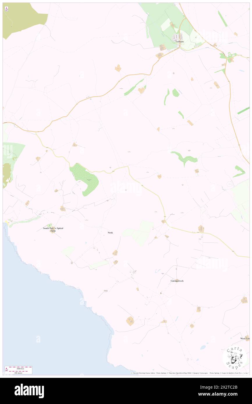 Barmore Hill, Dumfries and Galloway, GB, Vereinigtes Königreich, Schottland, n 54 49' 58'', S 5 2' 5'', Karte, Cartascapes Map, veröffentlicht 2024. Erkunden Sie Cartascapes, eine Karte, die die vielfältigen Landschaften, Kulturen und Ökosysteme der Erde enthüllt. Reisen Sie durch Zeit und Raum und entdecken Sie die Verflechtungen der Vergangenheit, Gegenwart und Zukunft unseres Planeten. Stockfoto