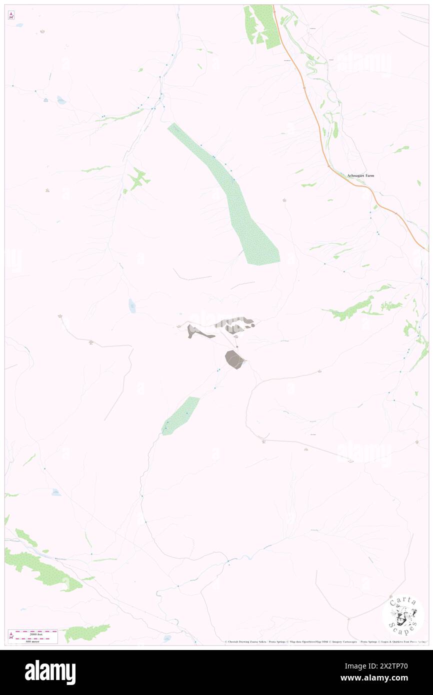 Sgurr na Forcan, Highland, GB, Vereinigtes Königreich, Schottland, n 57 9' 42'', S 5 24' 28'', Karte, Cartascapes Map, veröffentlicht 2024. Erkunden Sie Cartascapes, eine Karte, die die vielfältigen Landschaften, Kulturen und Ökosysteme der Erde enthüllt. Reisen Sie durch Zeit und Raum und entdecken Sie die Verflechtungen der Vergangenheit, Gegenwart und Zukunft unseres Planeten. Stockfoto