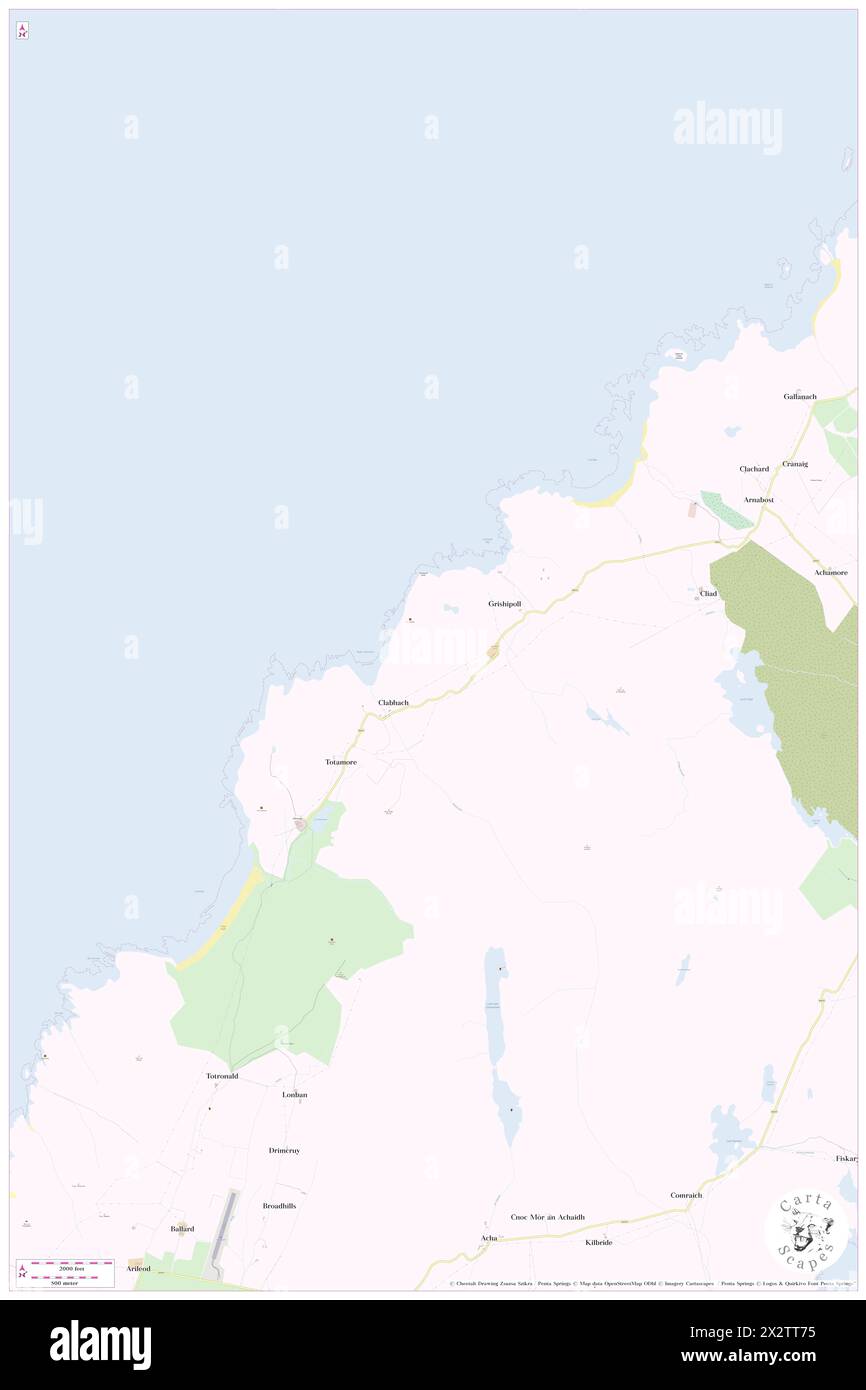 Dun Dubh, Argyll and Bute, GB, Vereinigtes Königreich, Schottland, n 56 38' 22'', S 6 35' 34'', Karte, Cartascapes Map, veröffentlicht 2024. Erkunden Sie Cartascapes, eine Karte, die die vielfältigen Landschaften, Kulturen und Ökosysteme der Erde enthüllt. Reisen Sie durch Zeit und Raum und entdecken Sie die Verflechtungen der Vergangenheit, Gegenwart und Zukunft unseres Planeten. Stockfoto