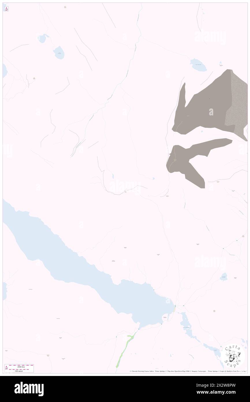 Beinn Tarsuinn, Highland, GB, Vereinigtes Königreich, Schottland, n 57 42' 9'', S 5 17' 30'', Karte, Cartascapes Map, veröffentlicht 2024. Erkunden Sie Cartascapes, eine Karte, die die vielfältigen Landschaften, Kulturen und Ökosysteme der Erde enthüllt. Reisen Sie durch Zeit und Raum und entdecken Sie die Verflechtungen der Vergangenheit, Gegenwart und Zukunft unseres Planeten. Stockfoto