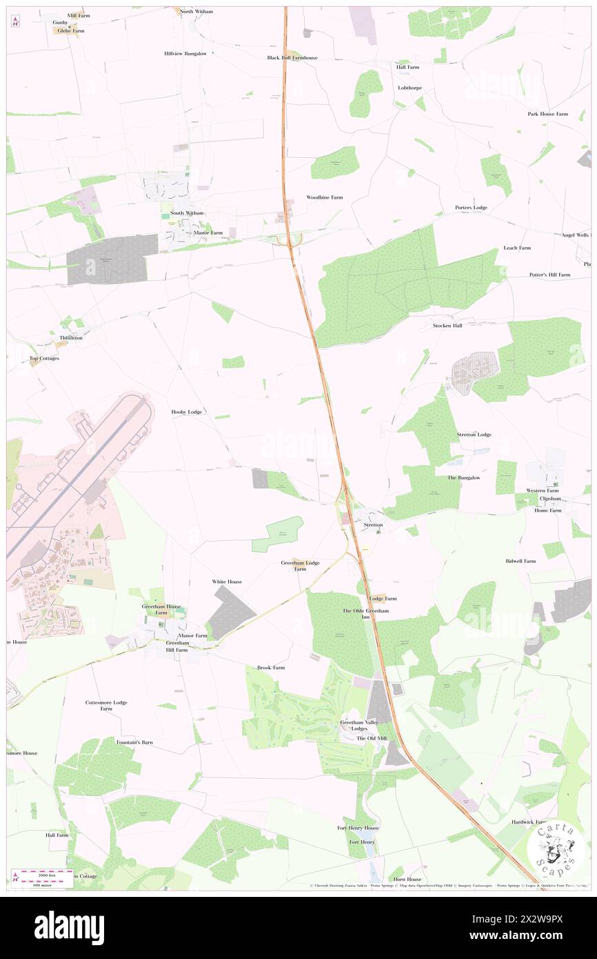 Stretton, Warrington, GB, Vereinigtes Königreich, England, n 53 20' 5''', S 2 33' 37'', Karte, Cartascapes Map, veröffentlicht 2024. Erkunden Sie Cartascapes, eine Karte, die die vielfältigen Landschaften, Kulturen und Ökosysteme der Erde enthüllt. Reisen Sie durch Zeit und Raum und entdecken Sie die Verflechtungen der Vergangenheit, Gegenwart und Zukunft unseres Planeten. Stockfoto