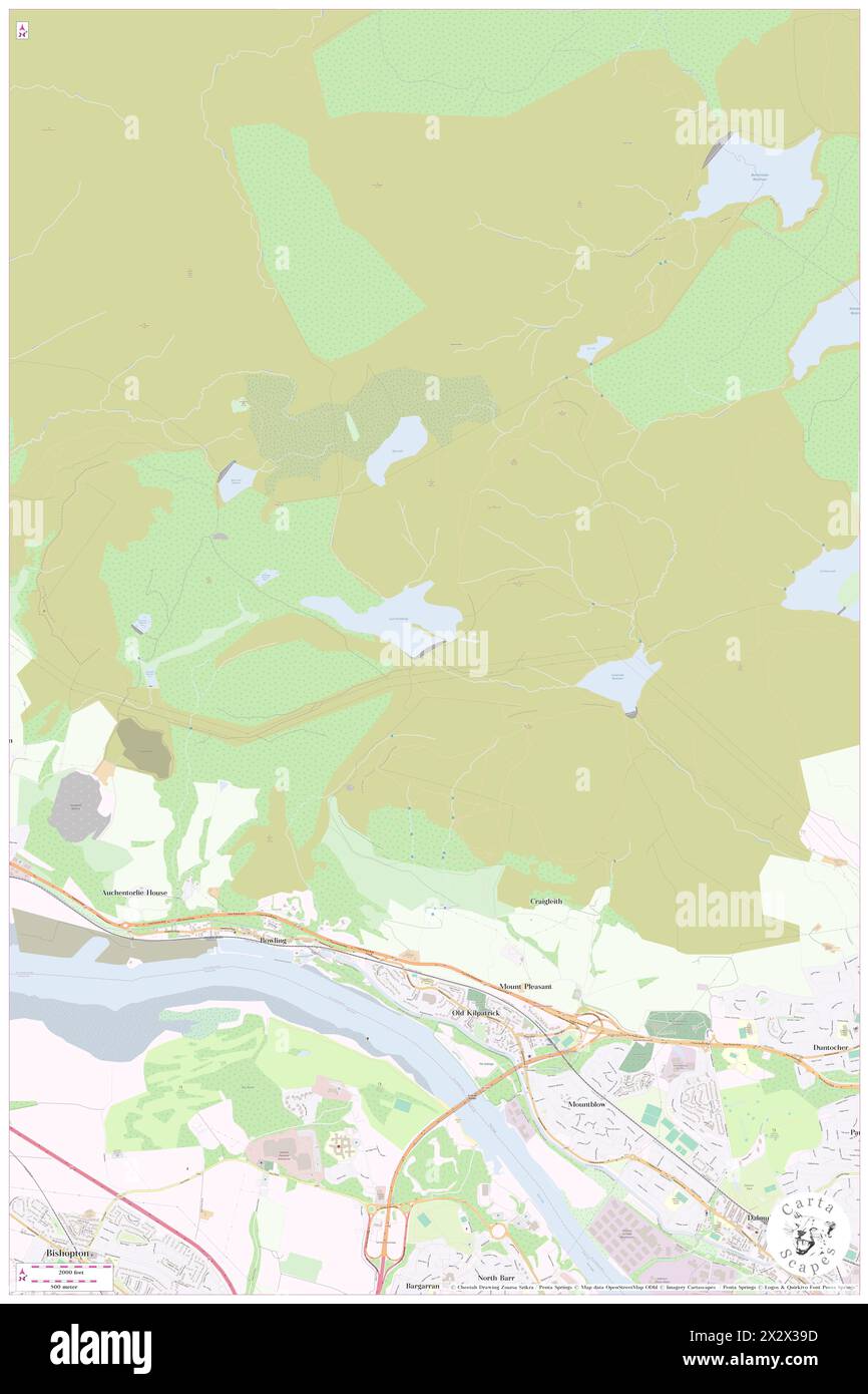 Loch Humphrey, GB, Vereinigtes Königreich, Schottland, N 55 57' 0'', S 4 28' 0''', Karte, Cartascapes Map, veröffentlicht 2024. Erkunden Sie Cartascapes, eine Karte, die die vielfältigen Landschaften, Kulturen und Ökosysteme der Erde enthüllt. Reisen Sie durch Zeit und Raum und entdecken Sie die Verflechtungen der Vergangenheit, Gegenwart und Zukunft unseres Planeten. Stockfoto