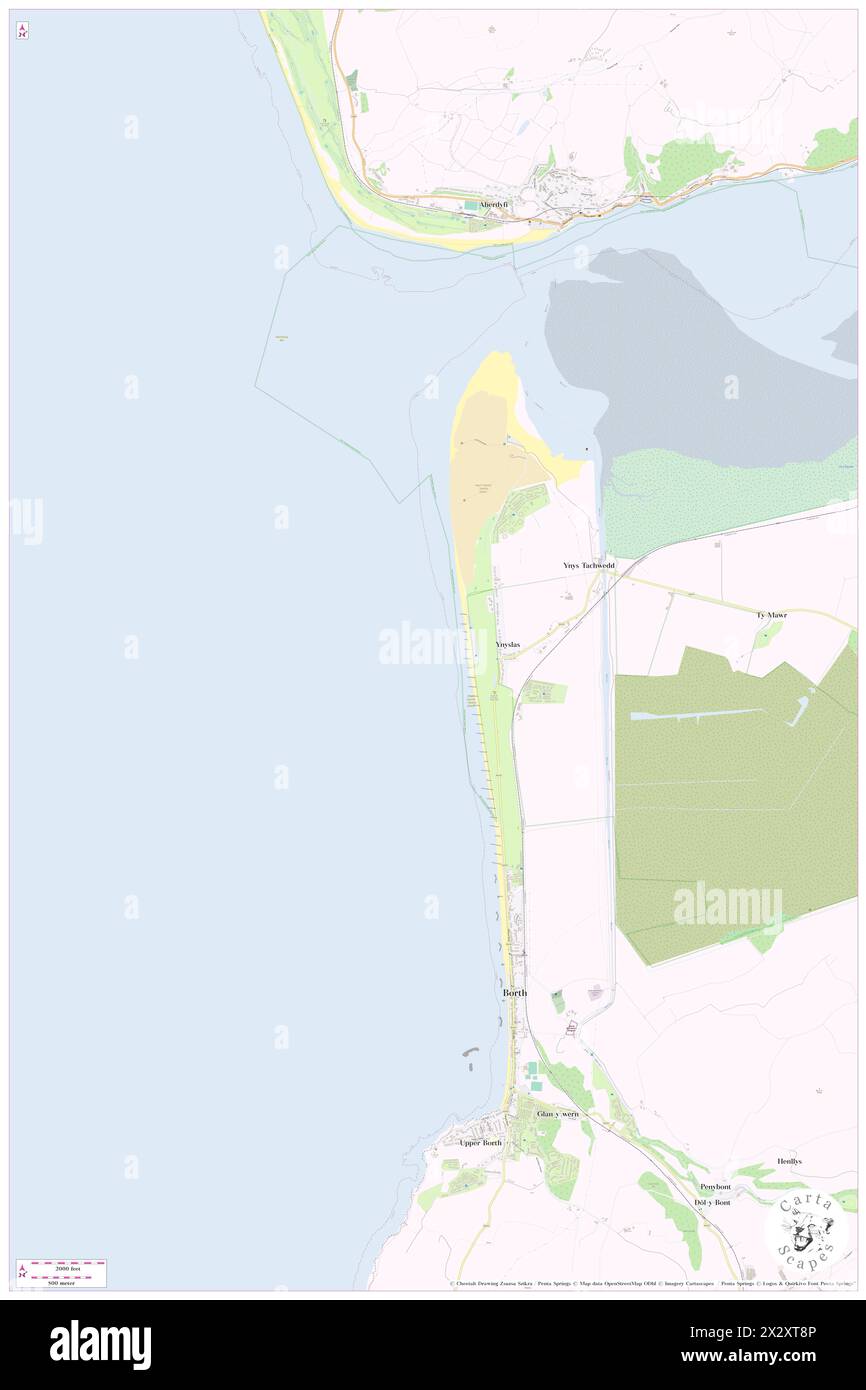 Borth Sands, GB, Vereinigtes Königreich, Wales, n 52 30' 46'', S 4 3' 37'', Karte, Cartascapes Map, veröffentlicht 2024. Erkunden Sie Cartascapes, eine Karte, die die vielfältigen Landschaften, Kulturen und Ökosysteme der Erde enthüllt. Reisen Sie durch Zeit und Raum und entdecken Sie die Verflechtungen der Vergangenheit, Gegenwart und Zukunft unseres Planeten. Stockfoto