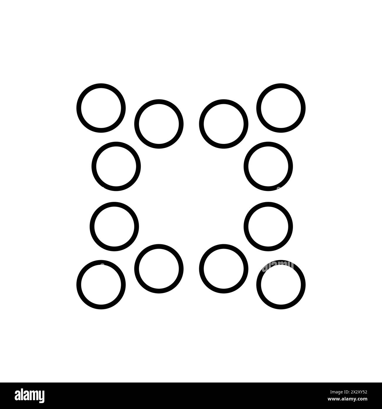 Clustering Analysis Vector Icon Design Stock Vektor