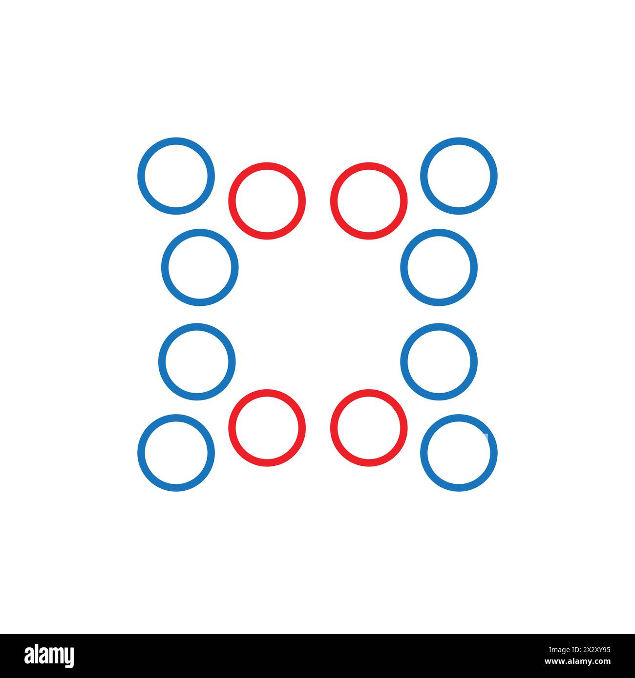 Clustering Analysis Vector Icon Design Stock Vektor